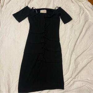 Nicole Miller Black Sheath Mini Dress